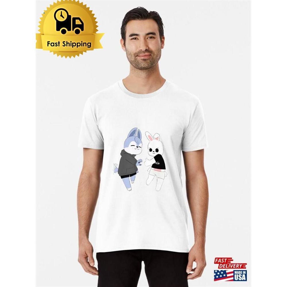 Stray Kids Skzoo Wolfchan And Leebit Premium T-Shirt Classic